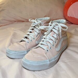 Vans Women's Light Pink High-Top Sneakers